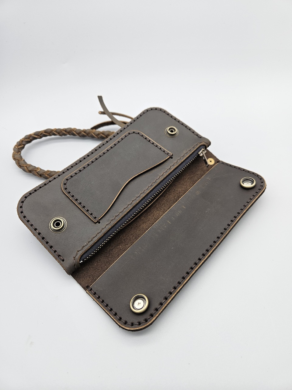 Skórzany portfel typu "Trucker" - obrazek 2