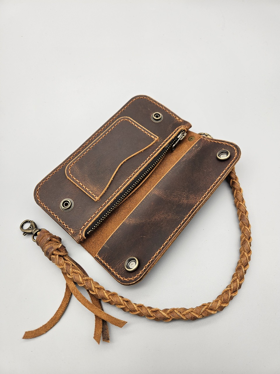 Skórzany portfel typu "Trucker" - obrazek 3