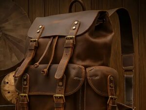 Skórzany plecak w stylu vintage