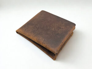 Portfel Origami z olejowanej skóry bawoła