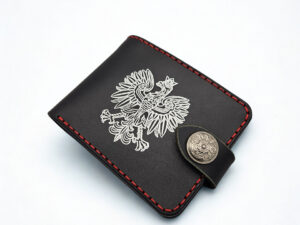 Portfel klasyczny z patriotycznym zdobieniem