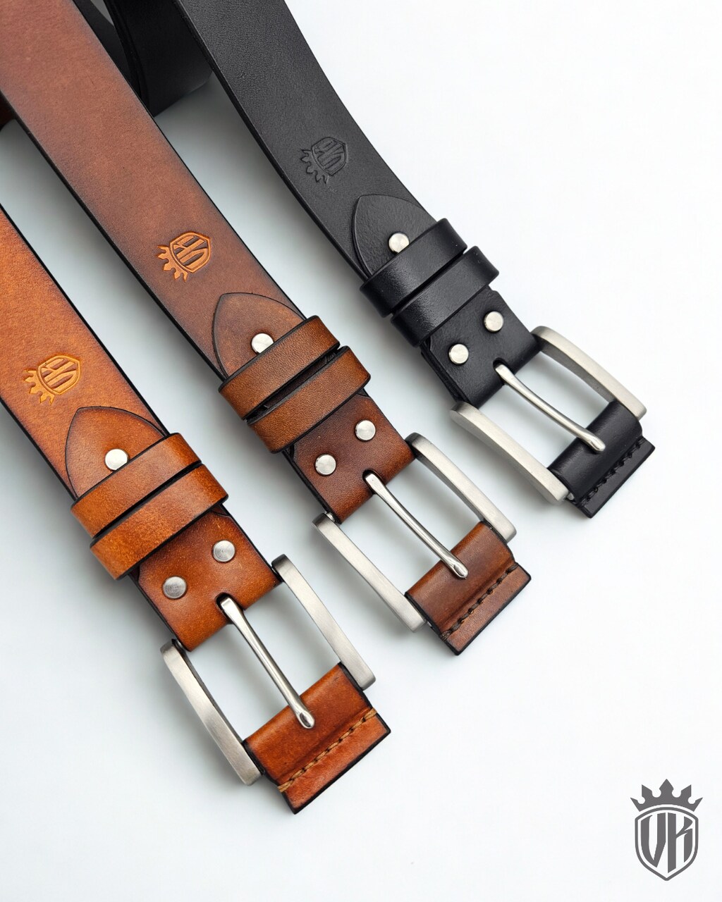 Skórzany pasek "Outdoor" z klamrą ze stali nierdzewnej - obrazek 2