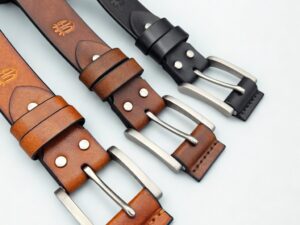 Skórzany pasek "Outdoor" z klamrą ze stali nierdzewnej