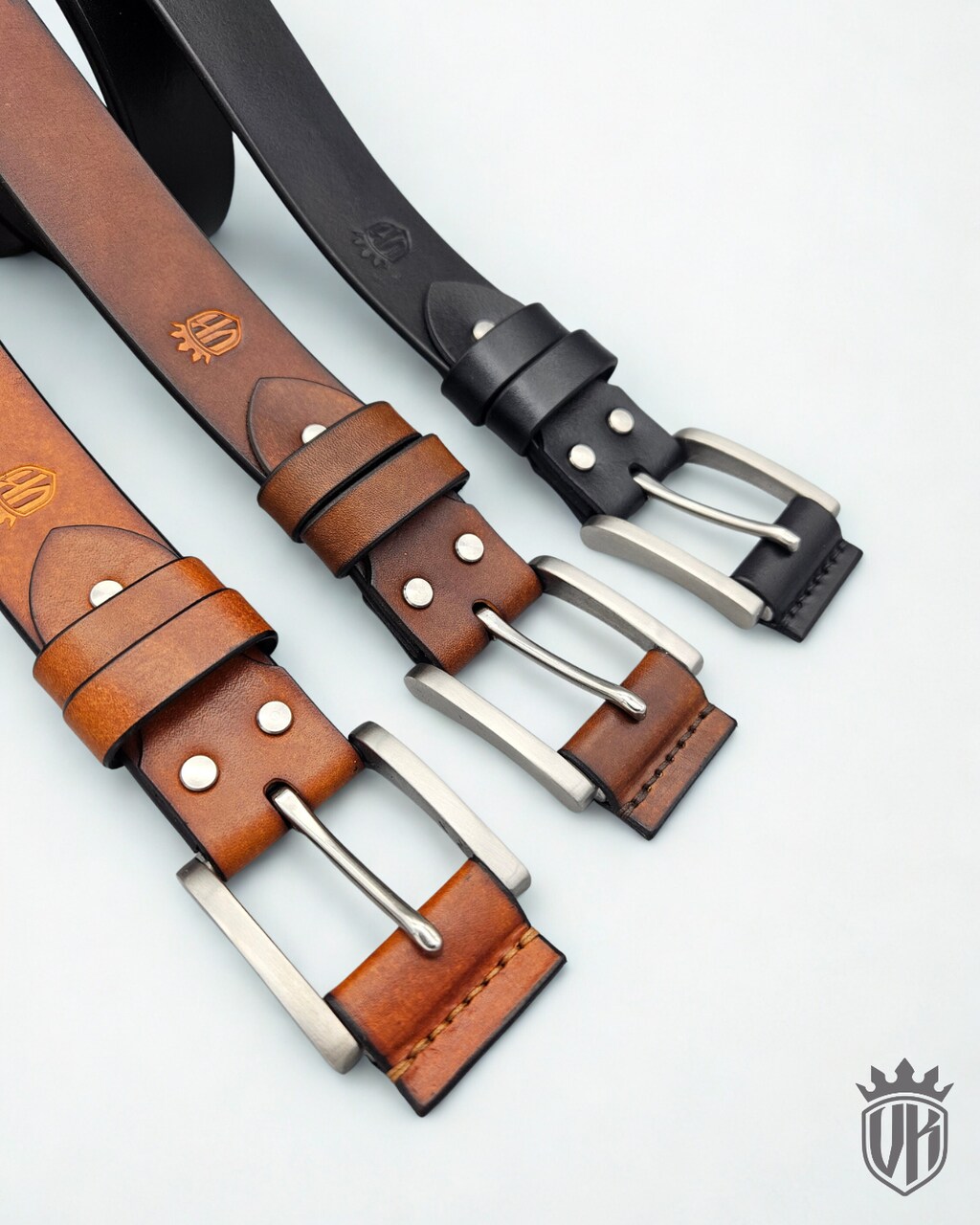 Skórzany pasek "Outdoor" z klamrą ze stali nierdzewnej