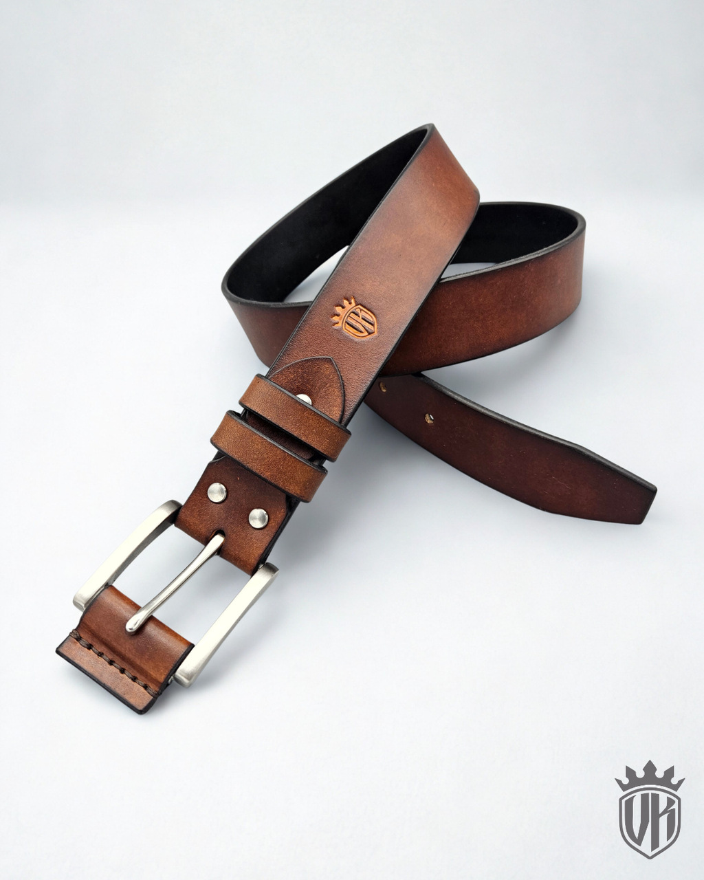 Skórzany pasek "Outdoor" z klamrą ze stali nierdzewnej - obrazek 9