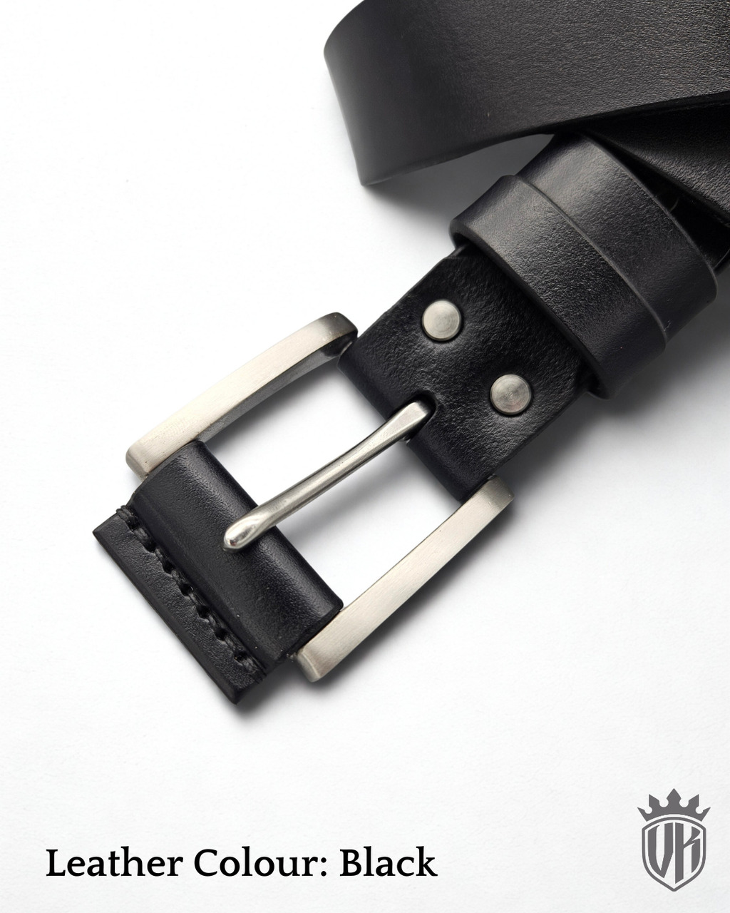 Skórzany pasek "Outdoor" z klamrą ze stali nierdzewnej - obrazek 3