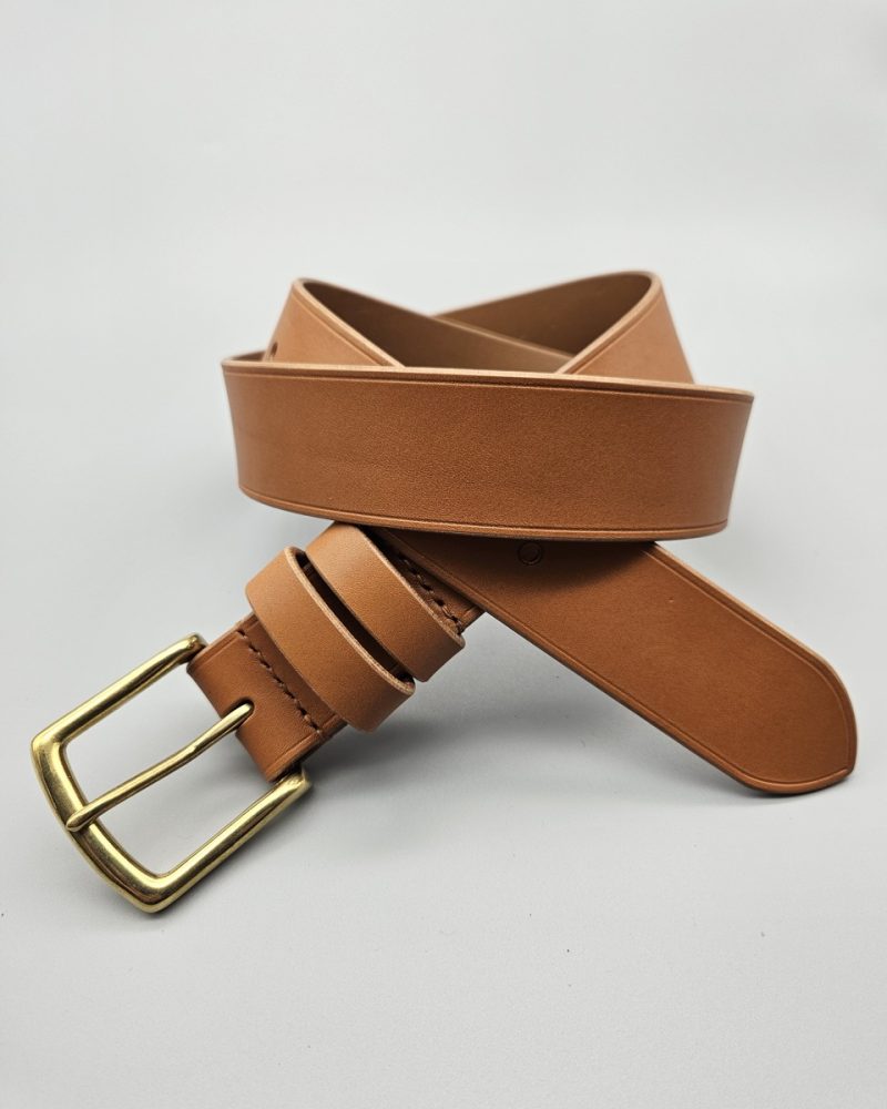 Pasek do jeansów w kolorze koniakowym