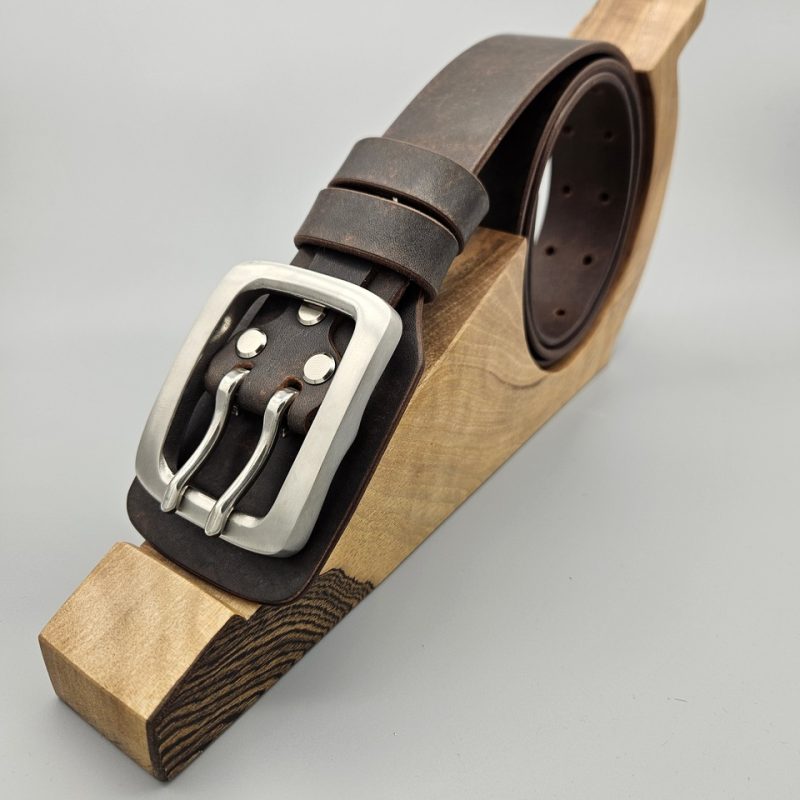 Pasek bushcraft w kolorze czekoladowym