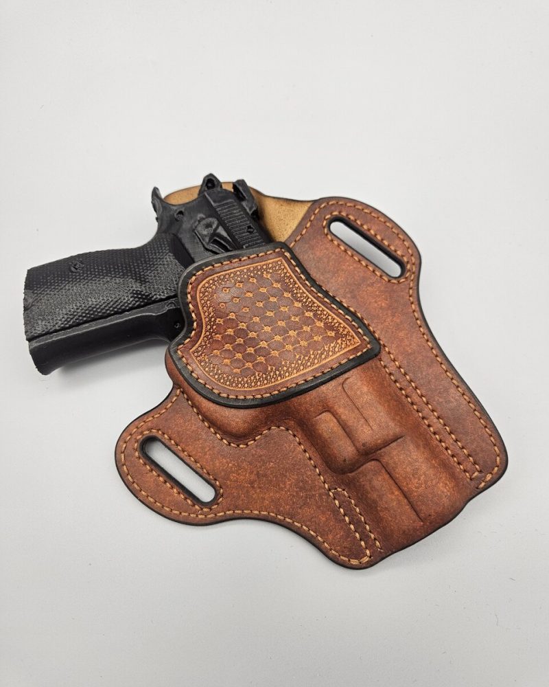 skórzana kabura do broni współczesnej