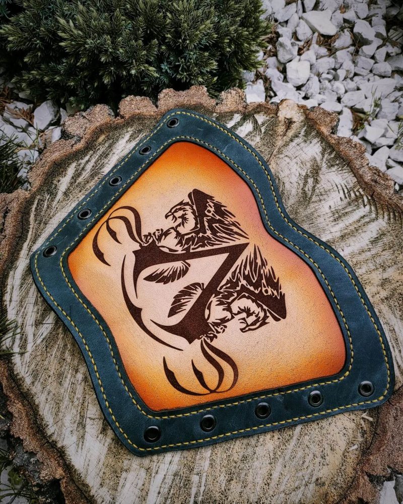 skórzany karwasz łuczniczy